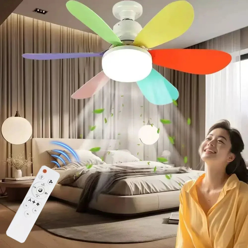 Quạt Trần Mỏng 52cm - Điều Khiển Từ Xa, Yên Tĩnh - Daisan Mart