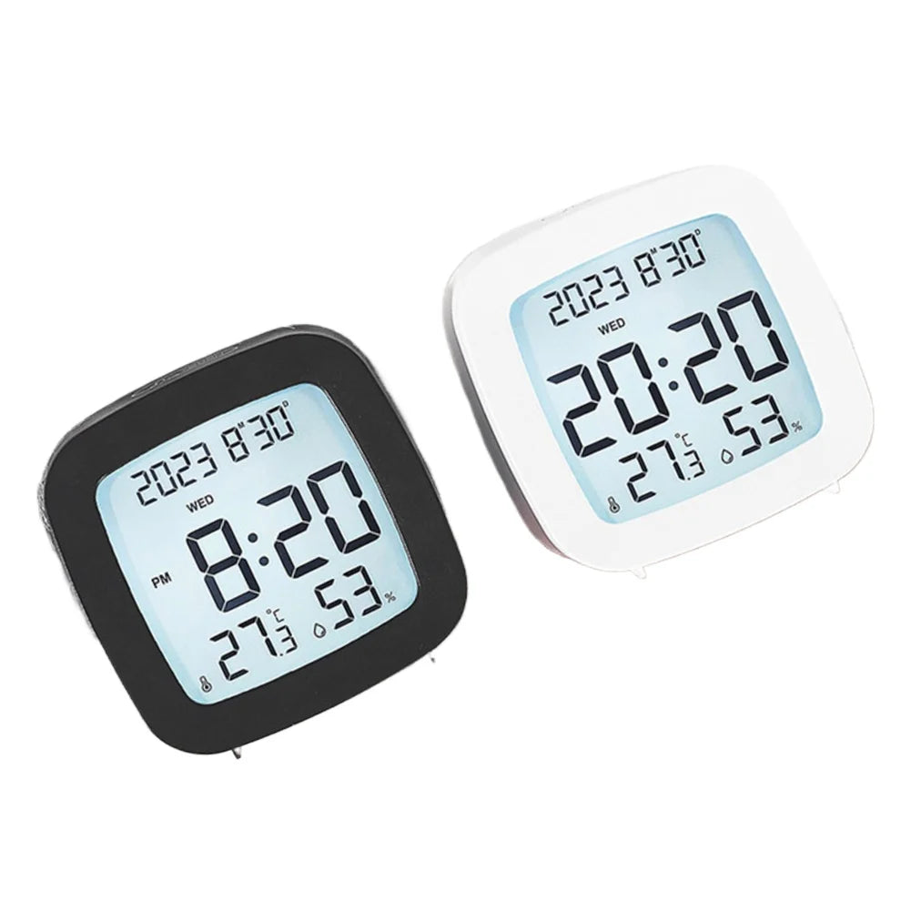 Multi-function LED alarm clock: temperature, humidity, LCD