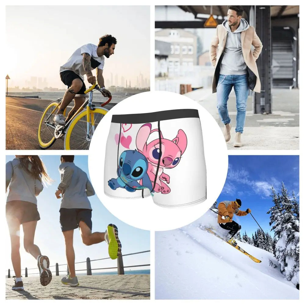 Quần Sịp Nam Lilo Stitch Thoải Mái Phong Cách Anime