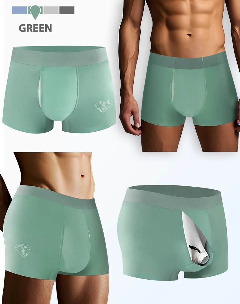 Quần Lót Nam Lụa Lạnh Thoáng Mát Dịu Da Nhạy Cảm