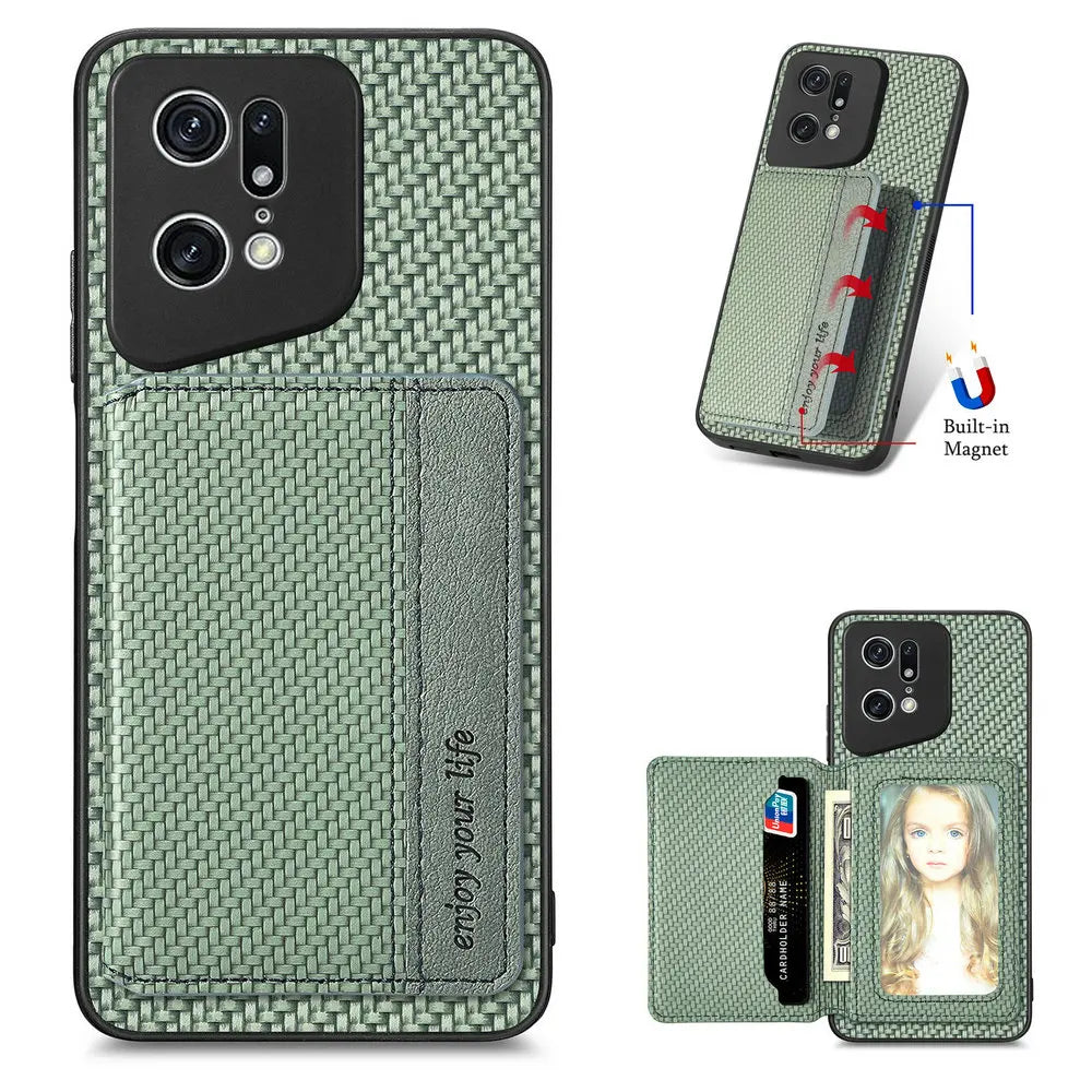 Anti-Theft Leather Case For OPPO Find X Series 5G