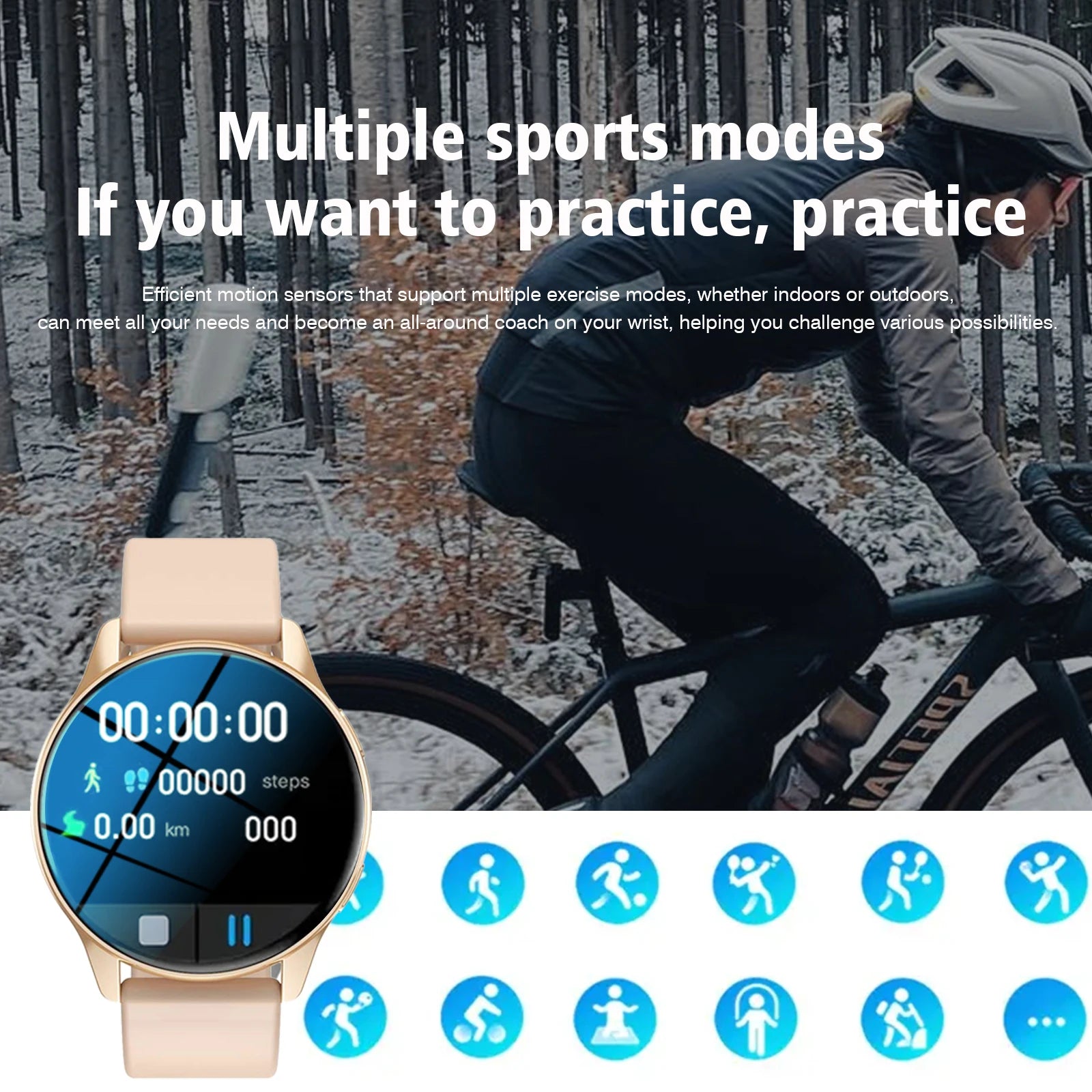 Smart Watch Wireless Calling, Multi-Sport, Personal