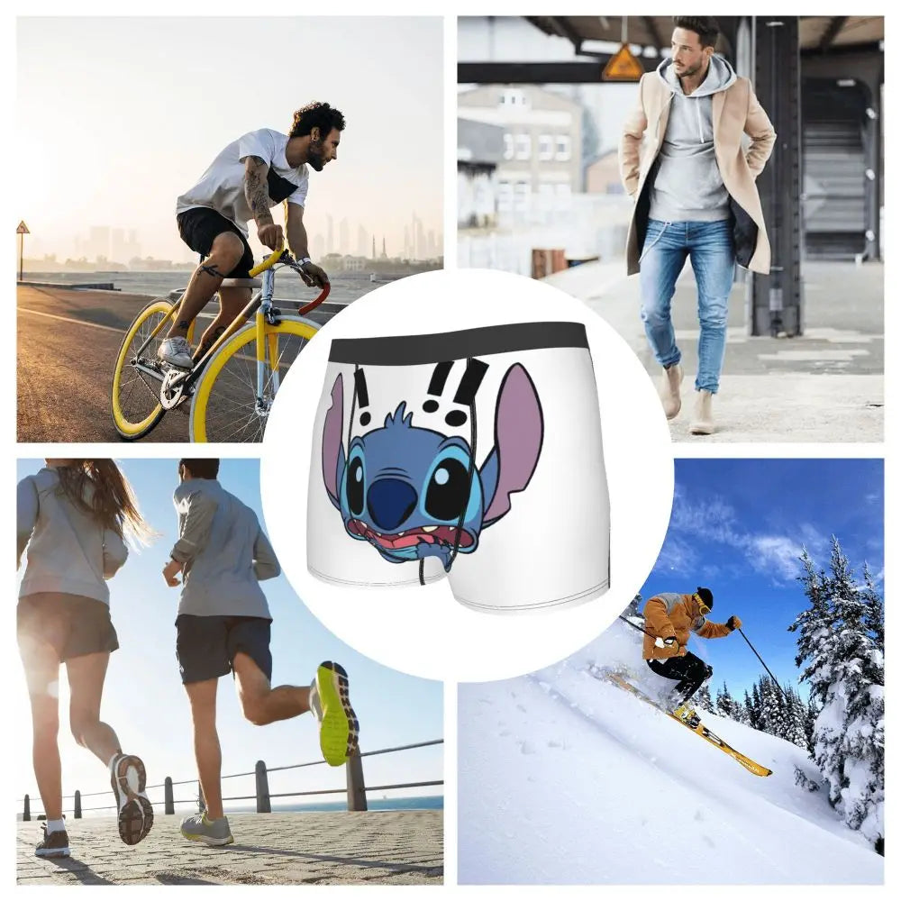 Quần Sịp Nam Lilo Stitch Thoải Mái Phong Cách Anime