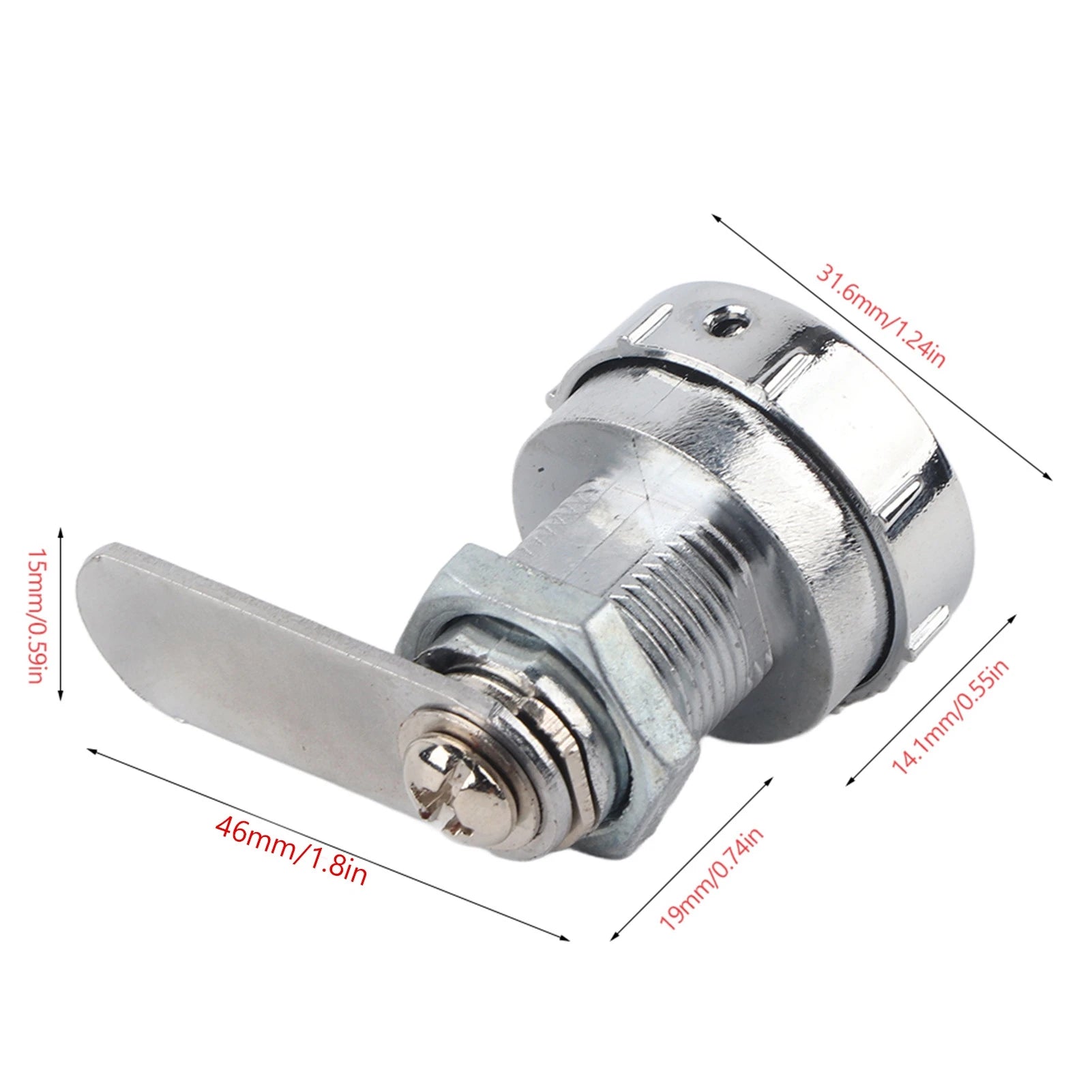 3 Digit Combination Cam Cabinet Silver Stainless Steel Convenient Password Security Coded Lock Password Lock Security Coded Lock - Daisan Mart