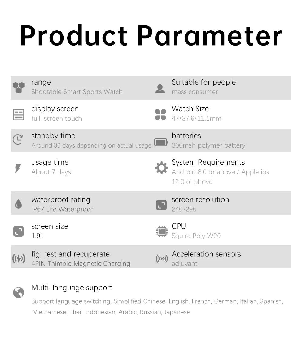 Smart Watch 2025 Take Photos Call BT Sports