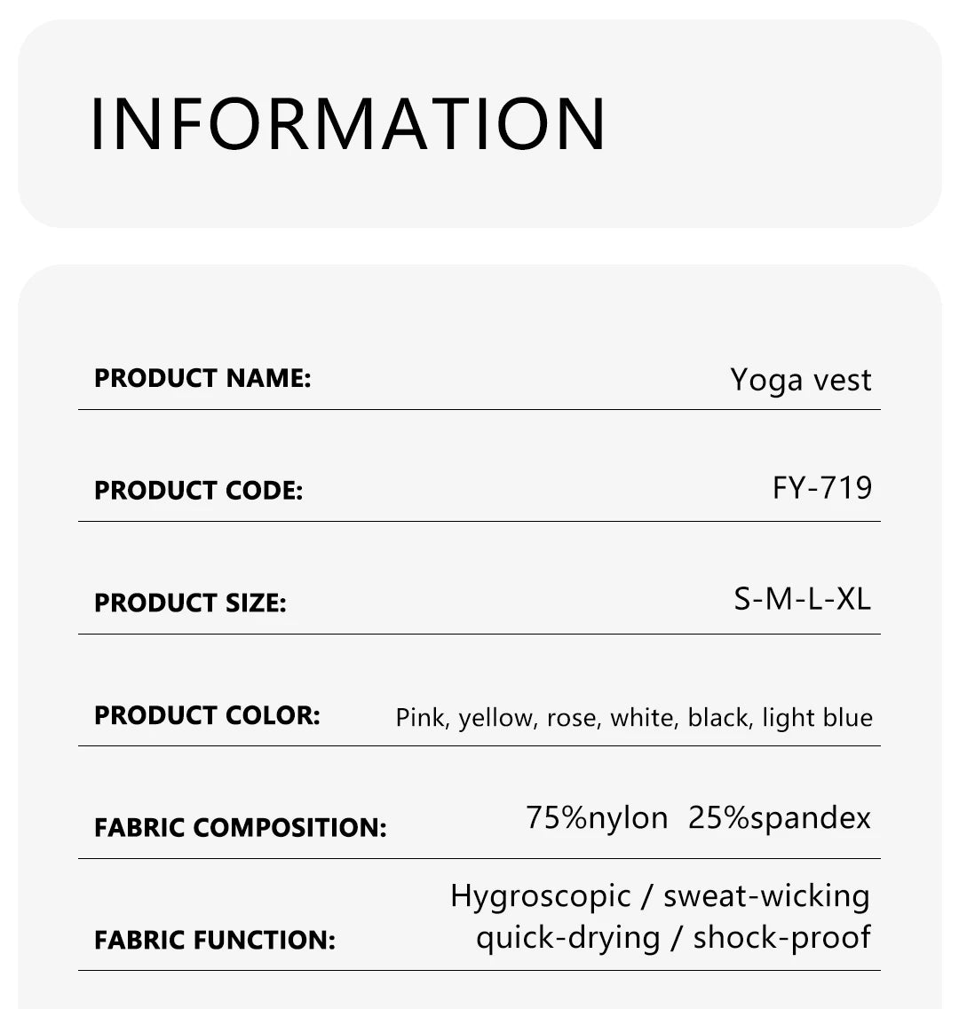 Sexy High Quality Elastic Sportswear Women's Workout Shirt