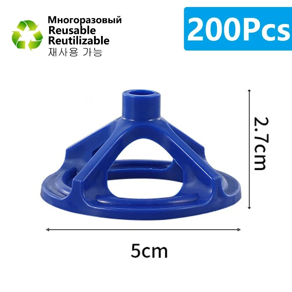 50-600Pcs Top Spiral Ceramic Tile Leveling System Clips Spacers Straps Wadge for Tile Laying Wall Floor Fixing Construction Tool