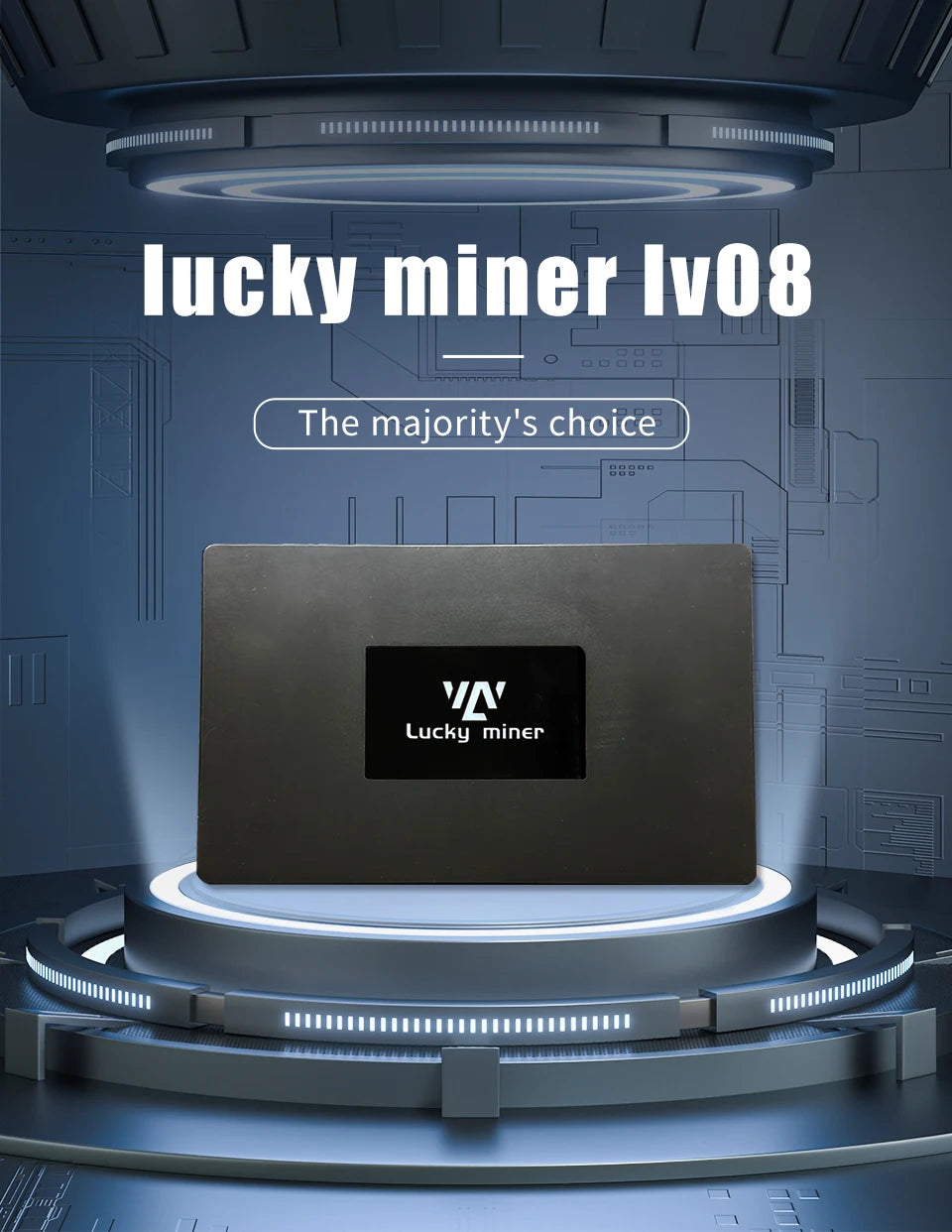 Bitcoin miner lucky miner lv08 crypto miner Solo miner BTC miner BCH BSV DGB WIFI 4TH/S SHA256 BM1366 Asic miner Mining Machine - Daisan Mart