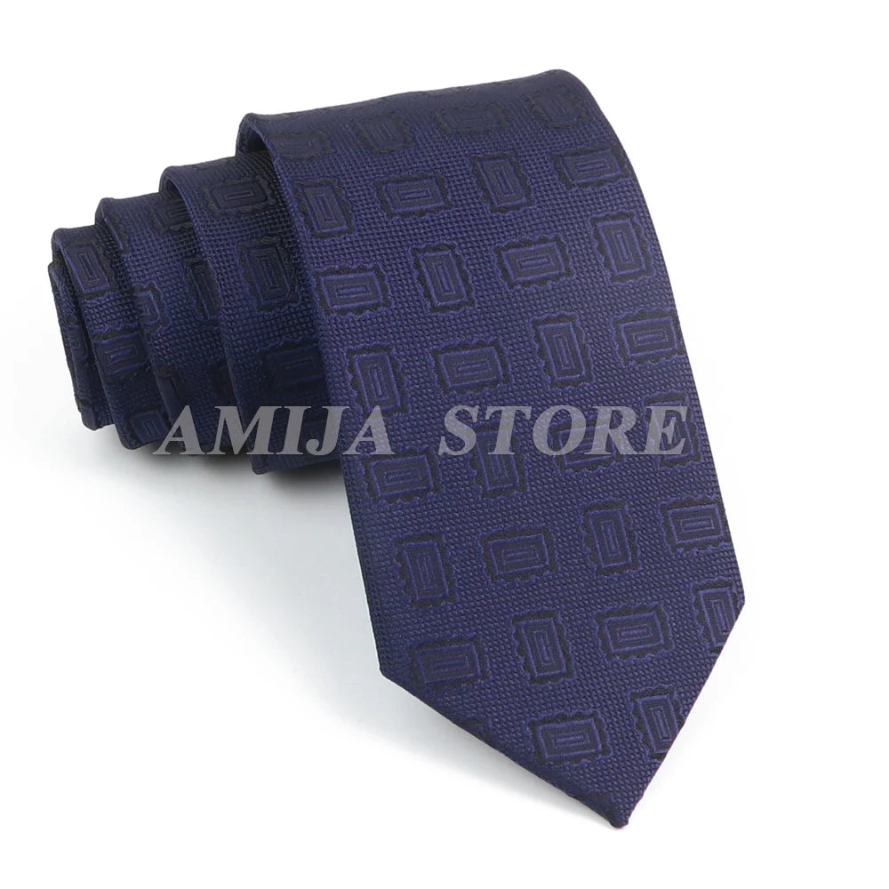 Cà vạt nam cao cấp chấm bi xám 6.5cm thời trang