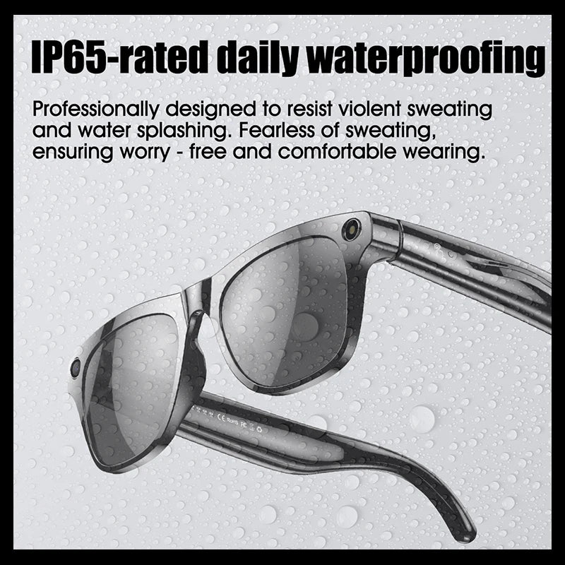 LIGE AI Smart Glasses: Bluetooth Calling, Camera, Music