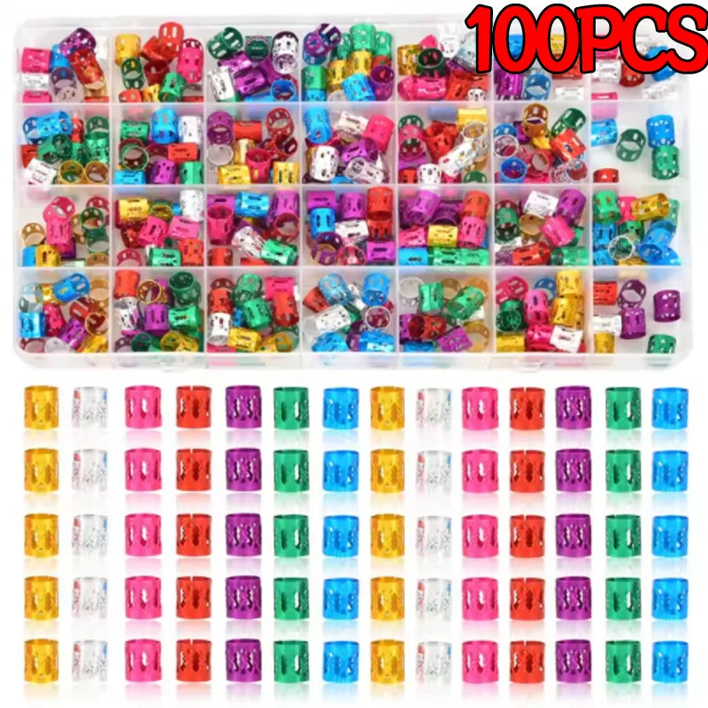 Vòng Trang Sức Tóc 100 Chiếc - Phụ Kiện Tóc Sành Điệu