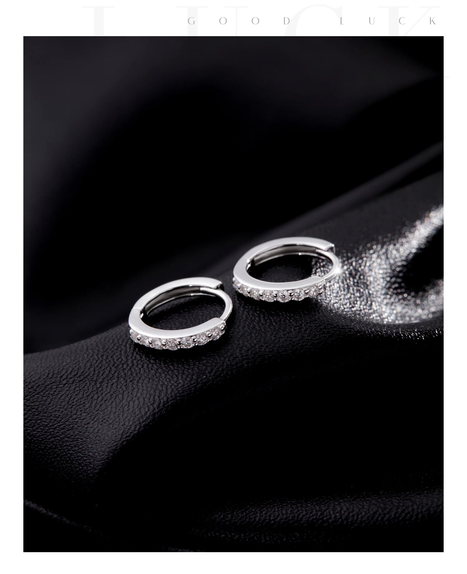 MODIAN D Moissanite Simple Earrings 925 Silver For Women