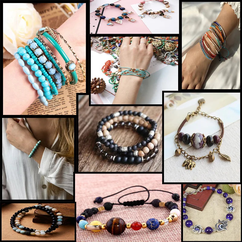 Hạt Đá Rêu Tự Nhiên - Trang Sức Thủ Công DIY 15''