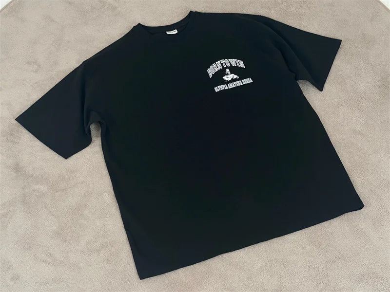 Men's Summer Loose Cotton Sports Training T-Shirt