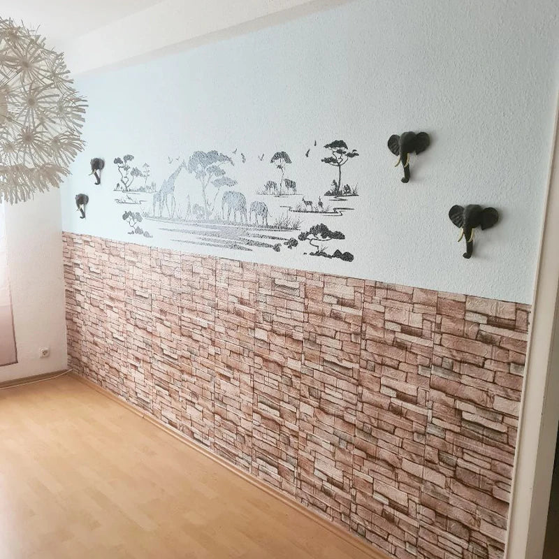 Giấy Dán Tường Gạch Giả Chống Thấm 40 Tấm