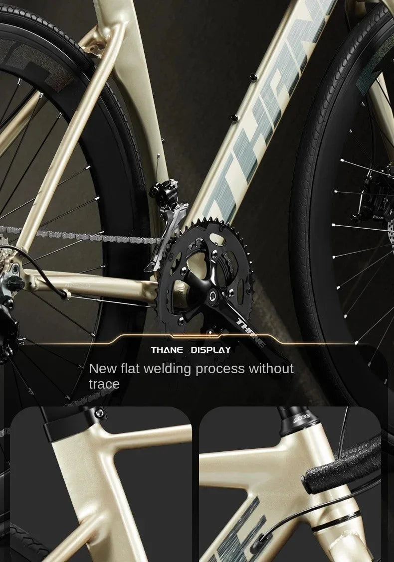 700C curved handle road bicycle 27 speed oil disc brake gravel bike ultralight aluminum alloy frame Road Racing bicicleta aldult - Daisan Mart