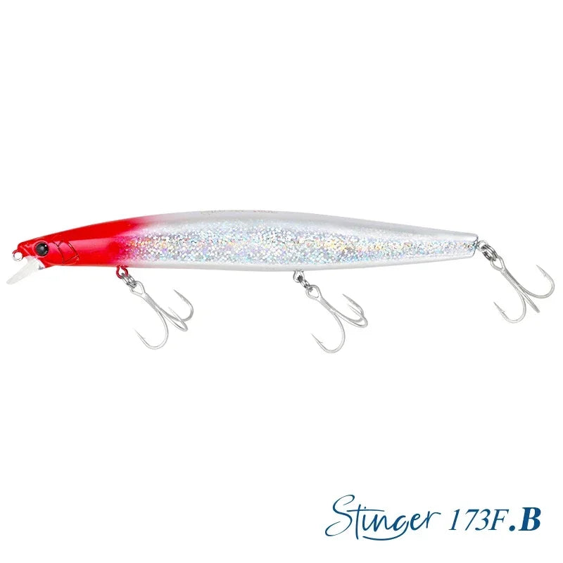TSURINOYA Shore Fishing STINGER 173F Floating Minnow Silm Fishing Lure 173mm 37.5g Saltwater Hard Plastics Big Game Hard Bait