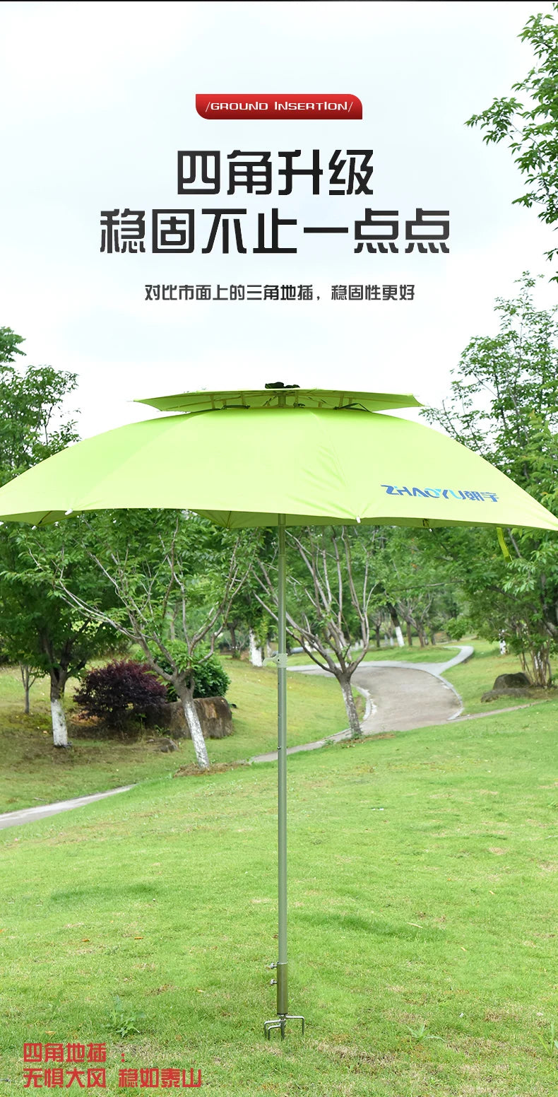 Ô Câu Cá Inox Chịu Lực, Chân Đế 4 Chân Chống Gió