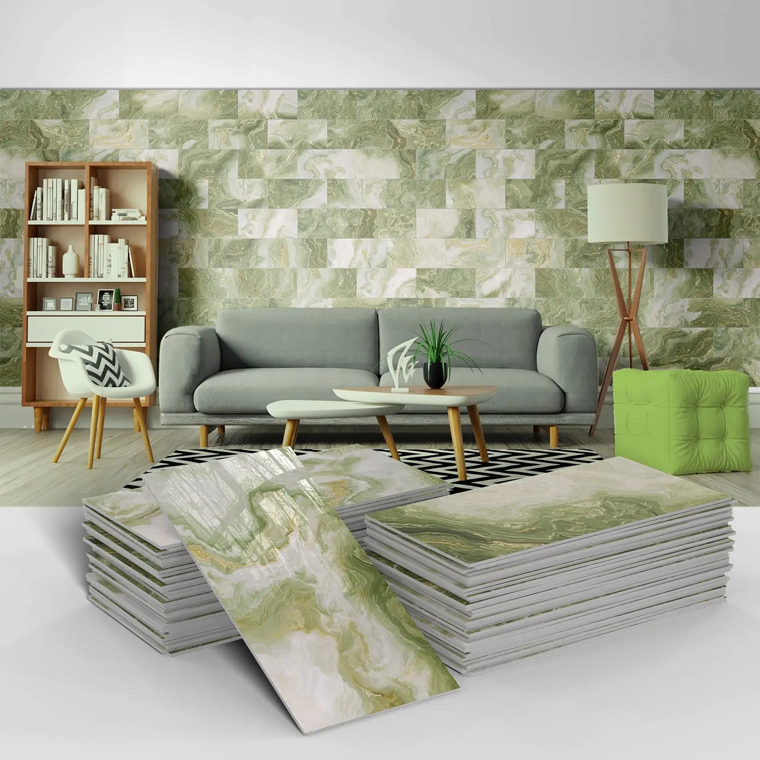 3D Waterproof Brick and Stone Decal Set - Kitchen &amp; Bathroom