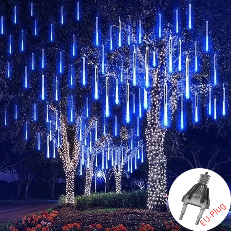 Đèn Sao Băng Năng Lượng Mặt Trời Chống Nước 8 Ống