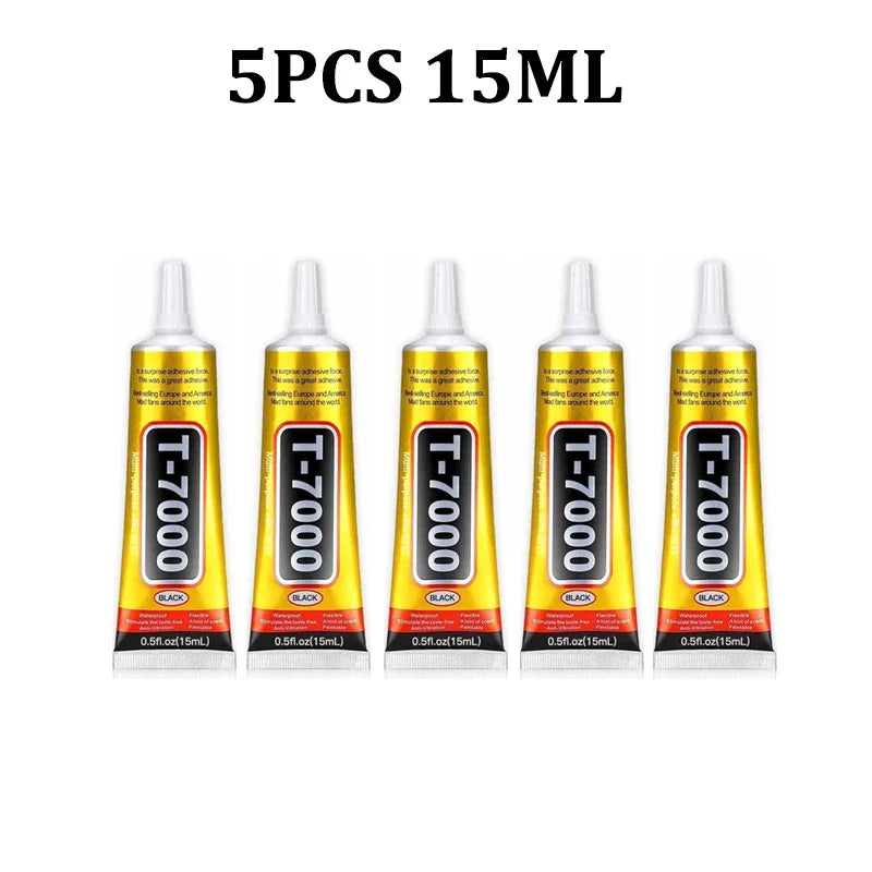 T7000 110/50/15ML Black Cellphone Tablet Repair Battery Cover Frame Adhesive Multi-purpose Electronic Components DIY Super Glue