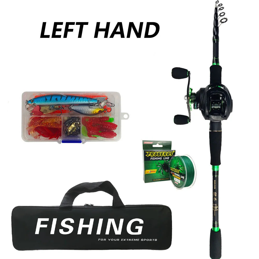 Bộ Cần Câu Carbon 1.8-2.7m - Sức Kéo 10kg Câu Cá Lóc