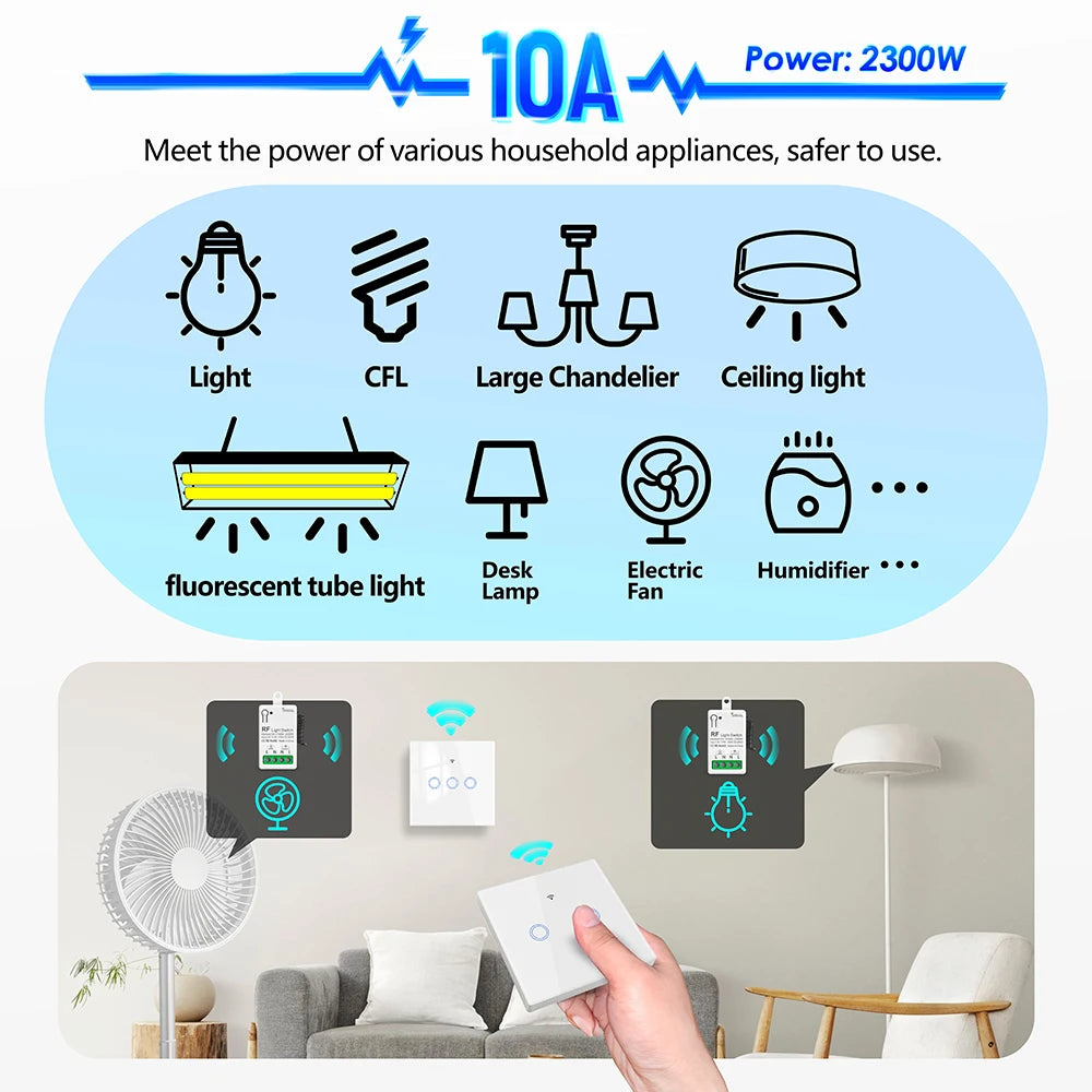 Smart RF Switch 433Mhz for LED