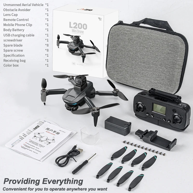 L200 Pro Max 5000M GPS Drone 8K Professional HD Camera FPV Dron 2-Axis Gimbal Foldable Obstacle Avoidance RC Quadcopter VS L600