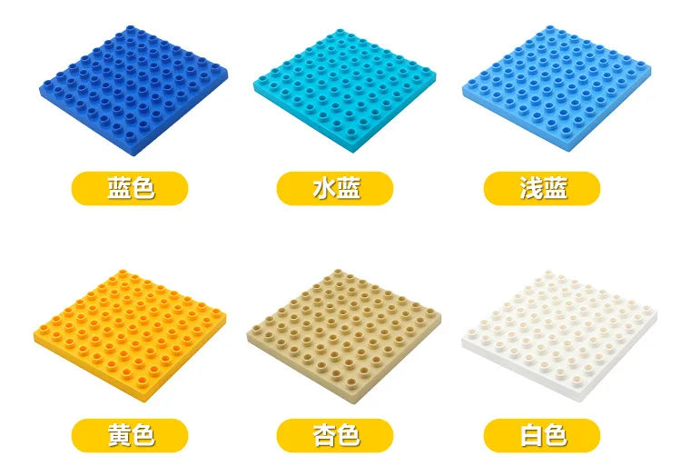 8*8 Dots Creative Large Particle Double Floors Building Blocks Base Plate DIY Bricks Baseplate Toys For Kids Christmas Gift