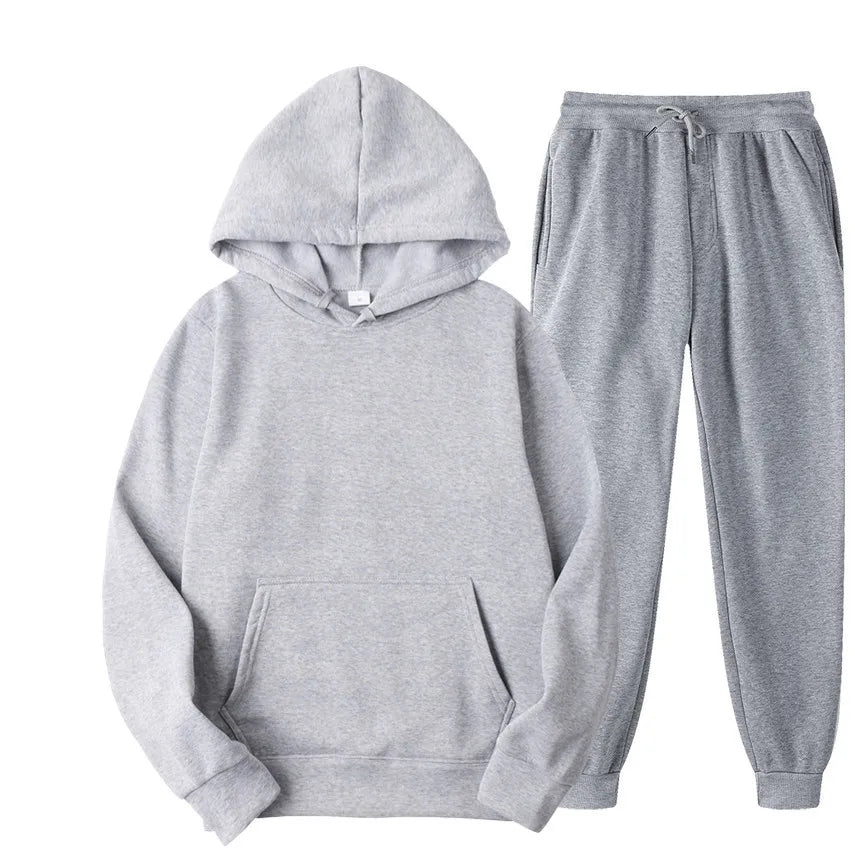 Unisex Fall Winter Outfit: Hoodie &amp; Streetwear Pants