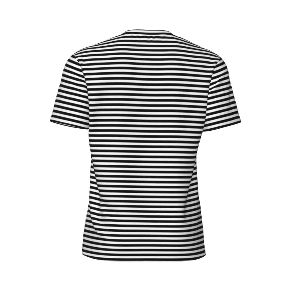 Stylish Mondrian Striped Men's Gym T-Shirt