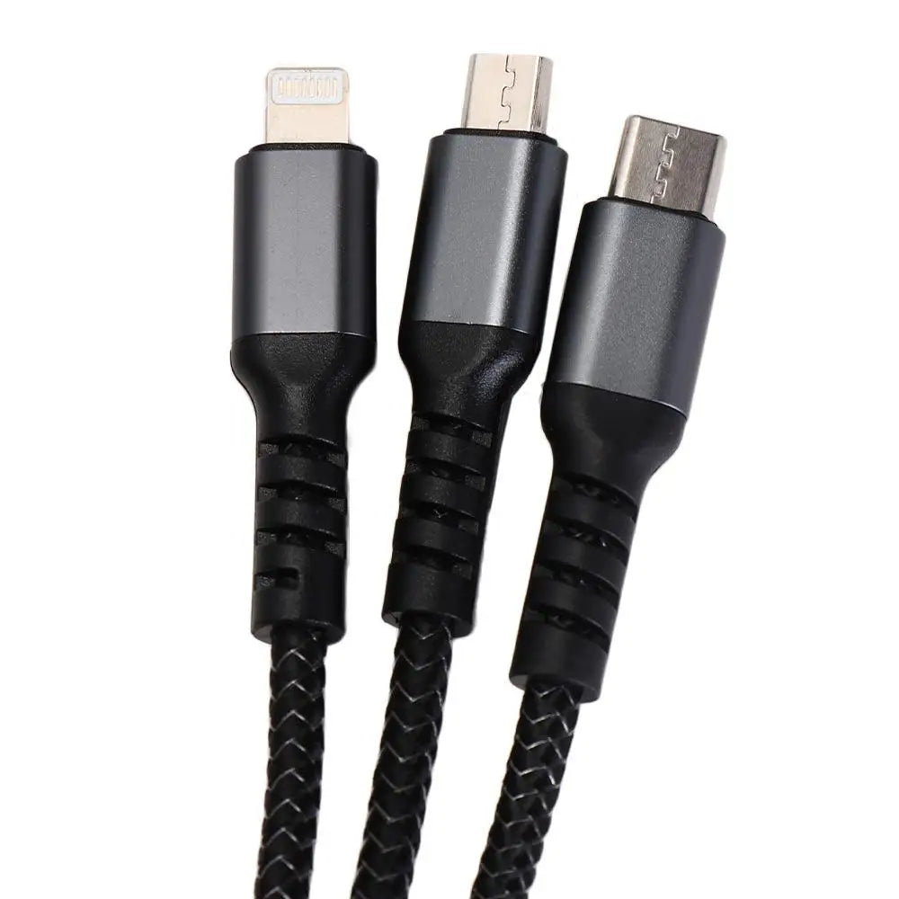 3in1 100W Multi-Function USB Type-C Fast Charging Cable