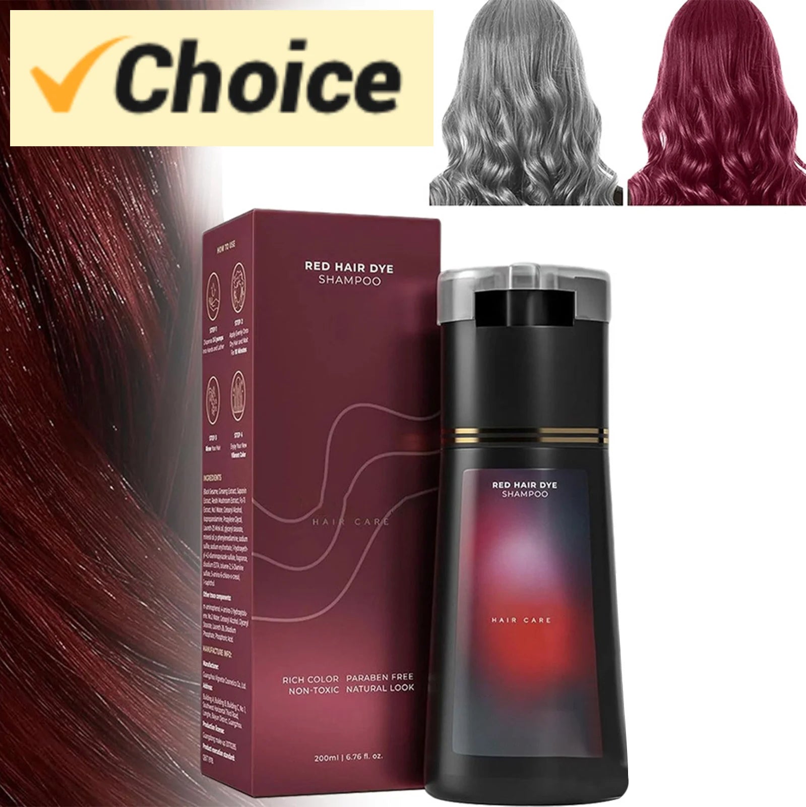 Dầu Gội Nhuộm Tóc Tự Nhiên Dành Cho Nam Nữ