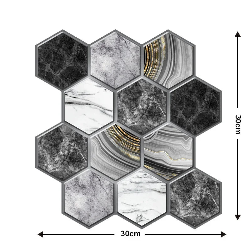 Gạch Dán Tường 3D Chống Nước Trang Trí Nhà Bếp & WC