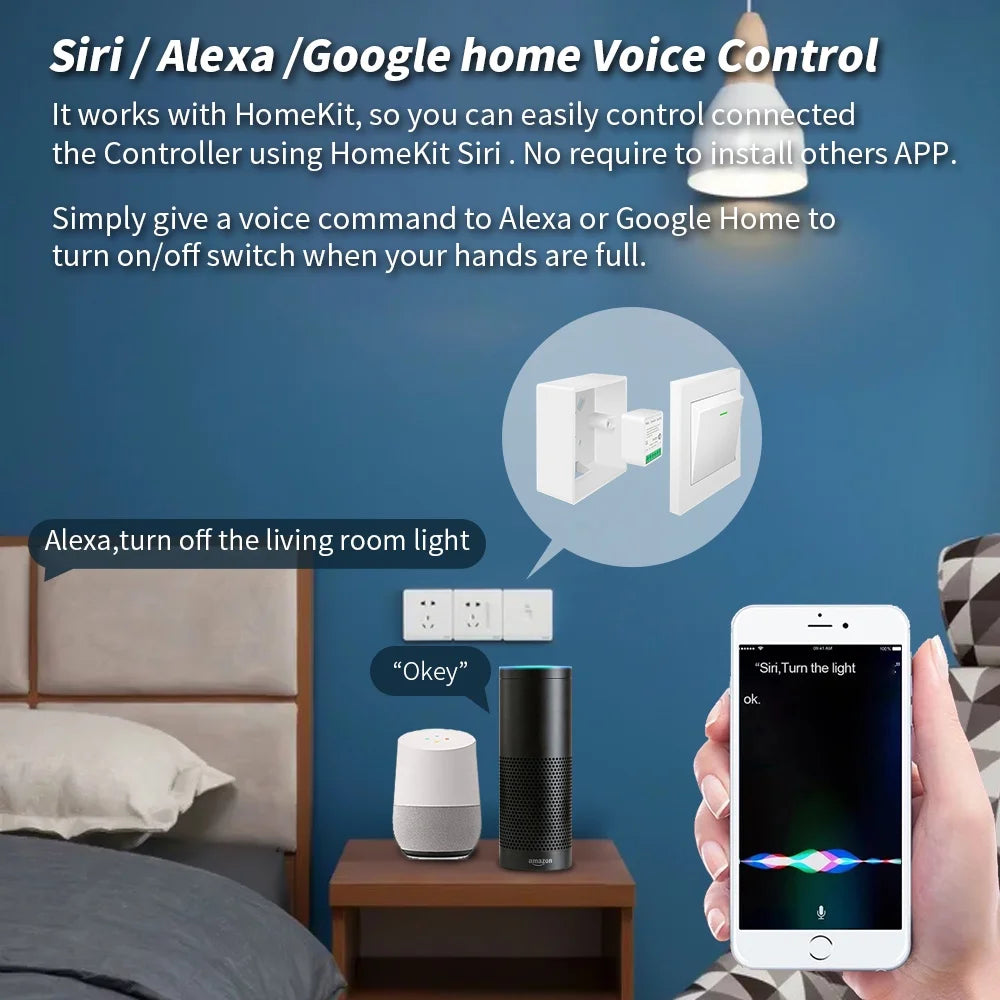 Sixwgh WIFI Smart Switch - Voice Control