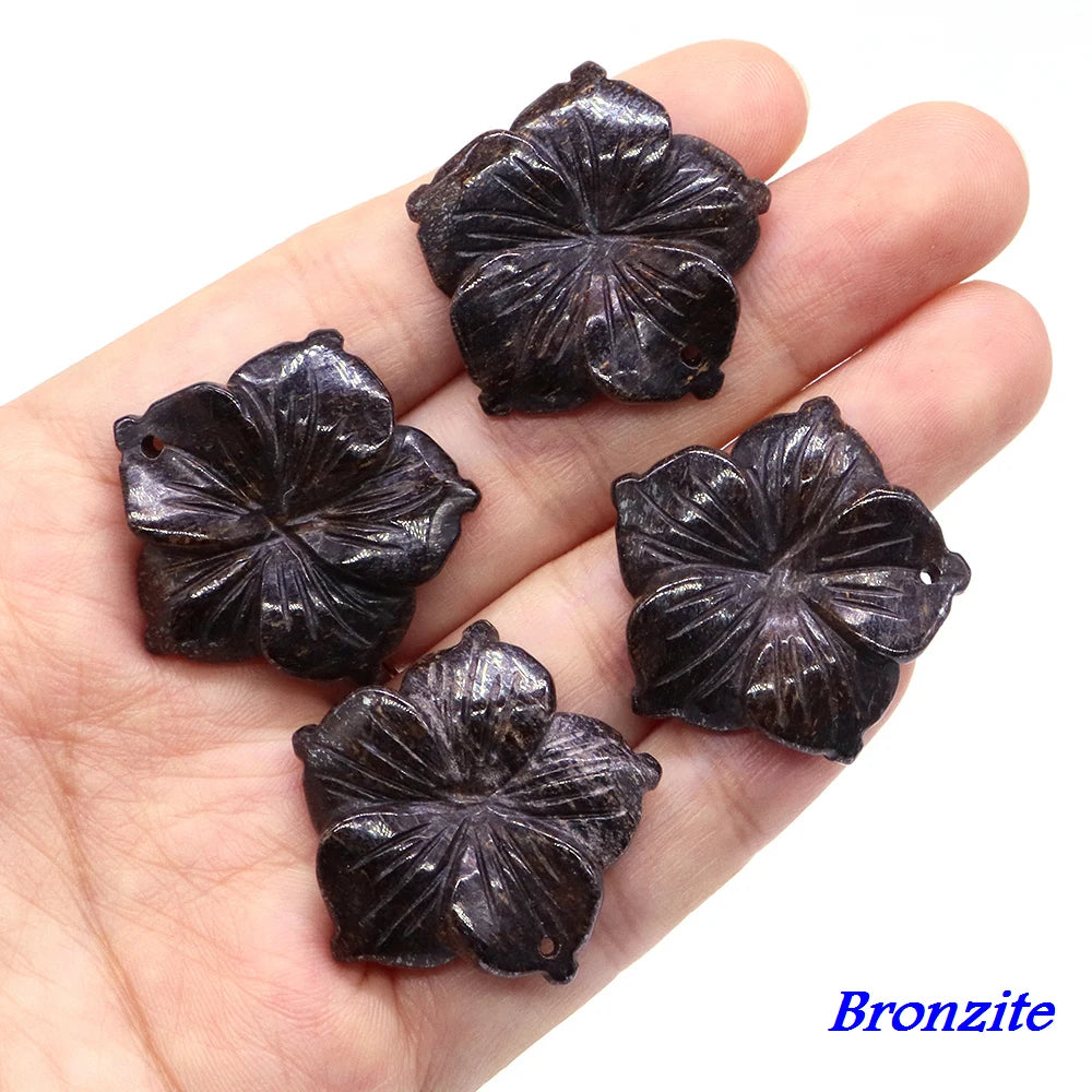 Amethyst Flower Natural Gemstone Pendant