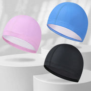 Mũ bơi Lycra co giãn in logo, đủ size cho bé & lớn