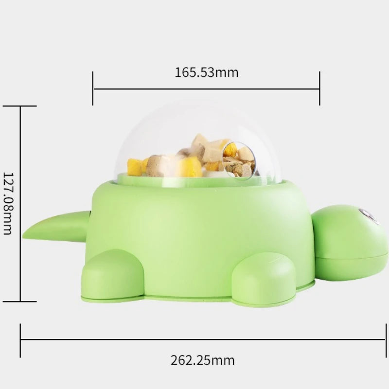 Pet Pressing Small Turtle Feeder Cat Dog Puzzle Interactive Food Leak Toy Automatic Feeder