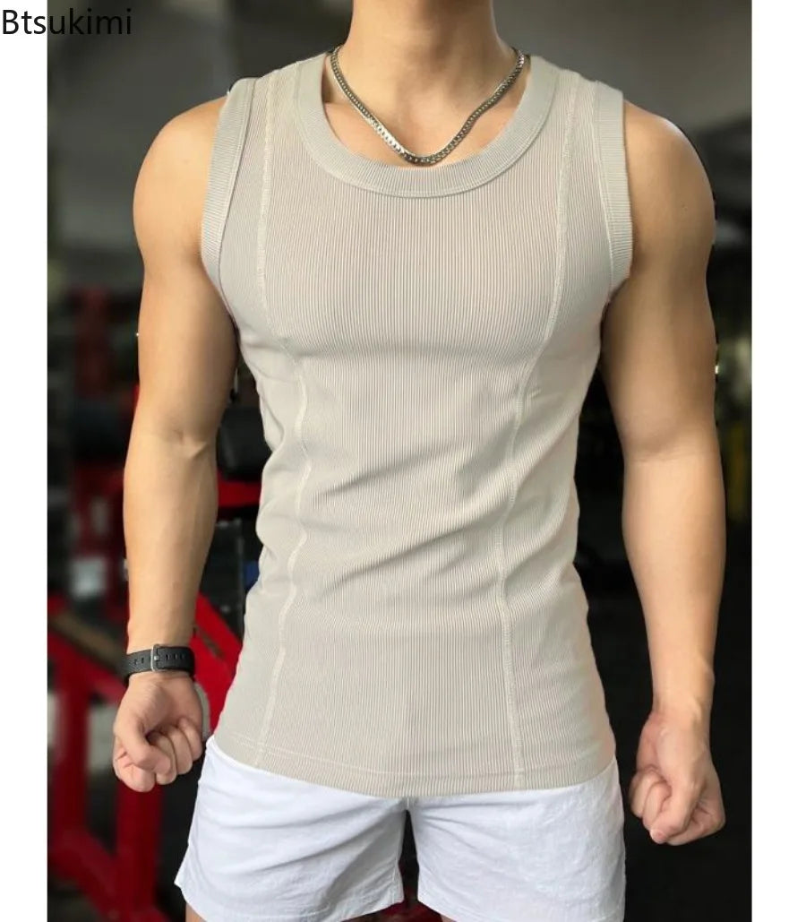 Men's Gym Tank Top Stretchy and Cool Summer 2025