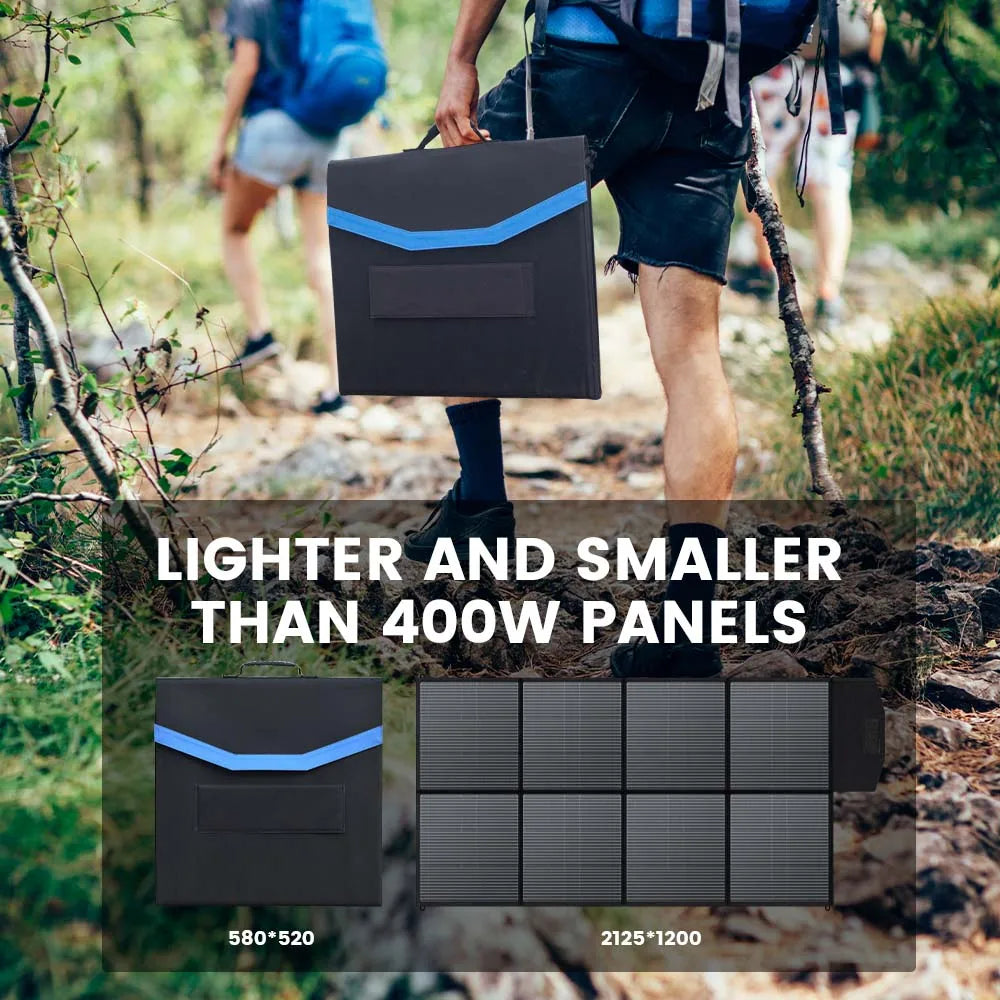 New 400W Foldable Solar Panel 40V Portable Solar Charger with MC-4 for Power Station Solar Generator Powerbank Camping Outdoor
