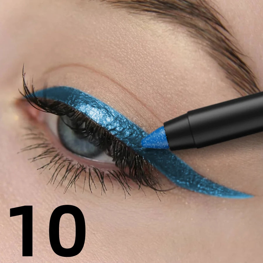 10 Color Gothic Style Waterproof Eyeliner