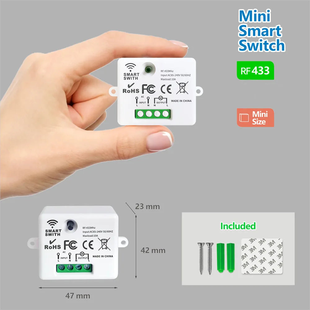 Battery Free Kinetic Wireless Switch For LED Lights