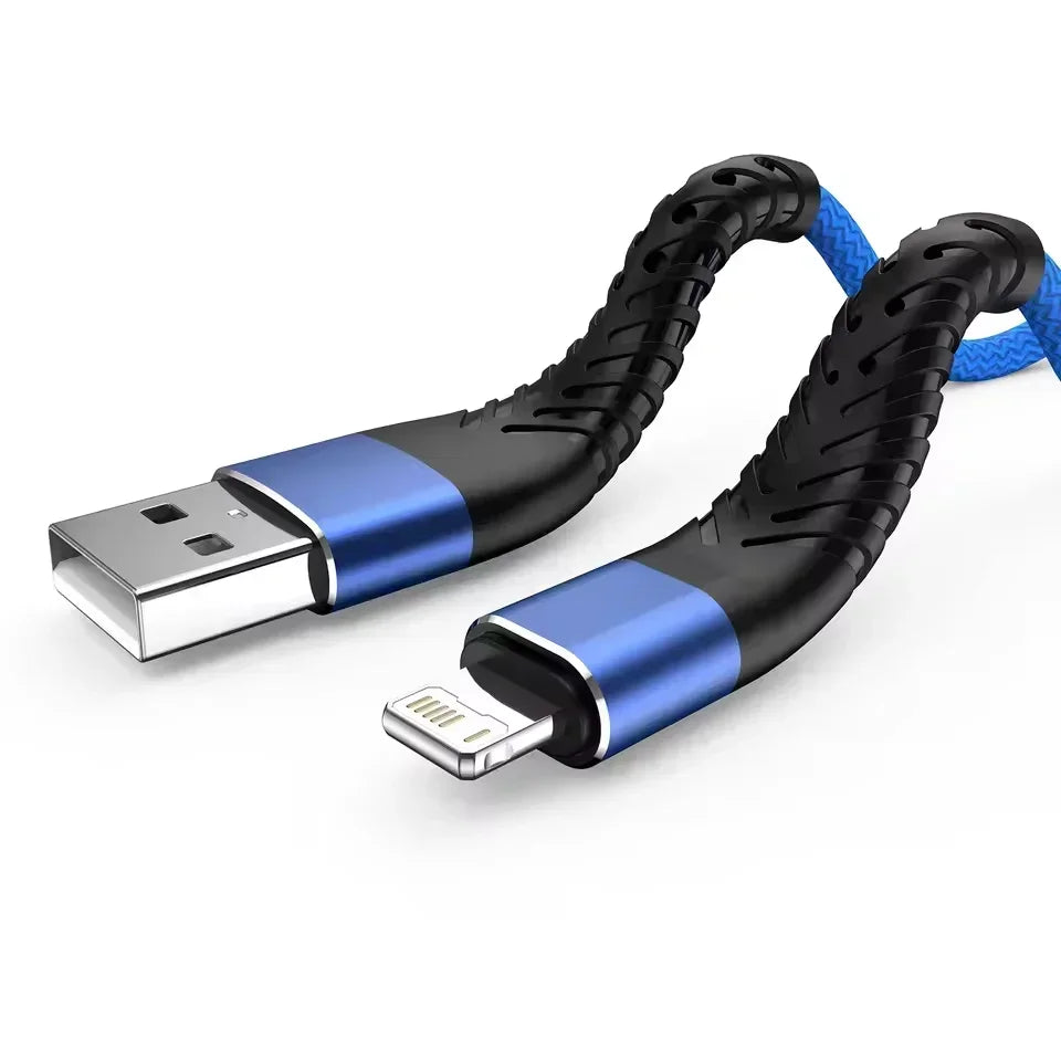 3A USB Fast Charging Cable For iPhone/iPad Multi-Length