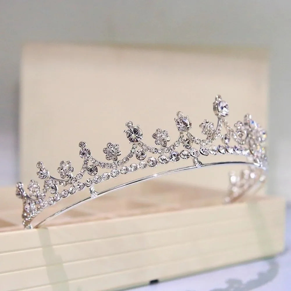 Vương Miện Cưới Công Chúa Đính Đá Pha Lê Lấp Lánh