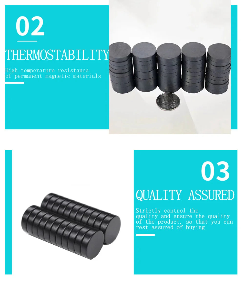Nam Châm Đen Ferrite Tròn 14-20mm Dạy Học, Dán Tủ - Daisan Mart