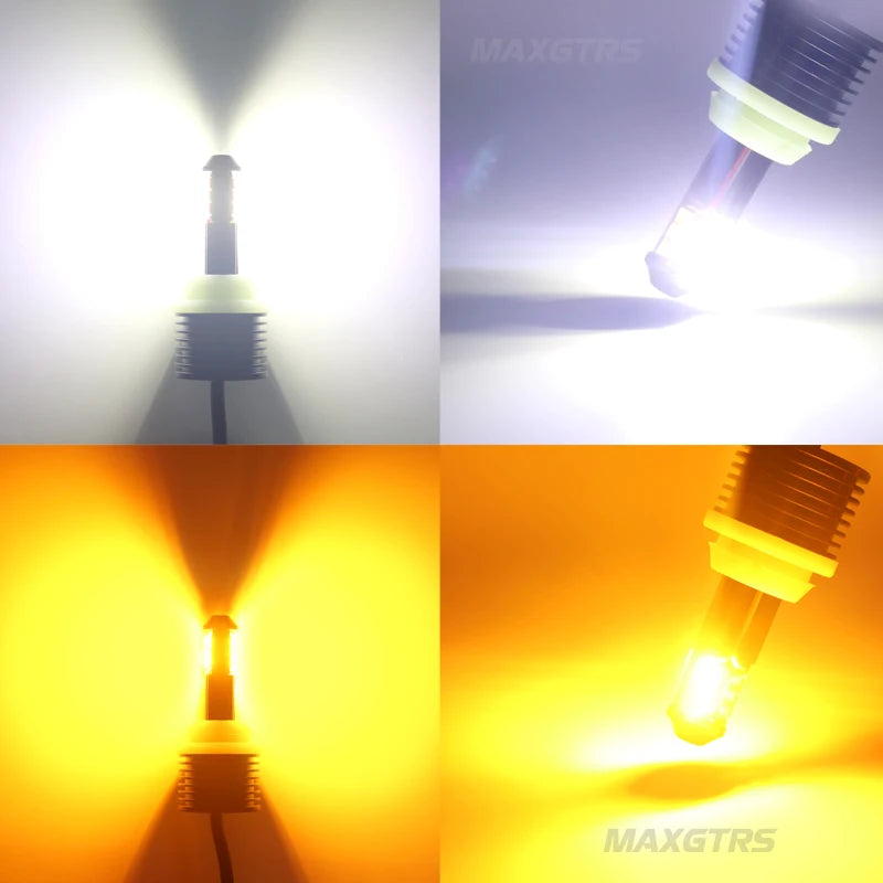 Canbus 12SMD Error-Free Color Changing LED Car Light Bulbs