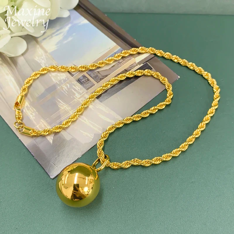 Luxurious Gold Plated Jewelry Set for Women's Wedding Party