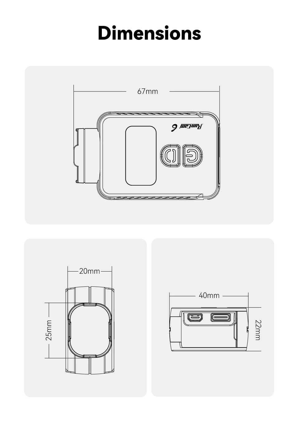RunCam 6 4K FPV WiFi Camera, 12MP Sharp Recording