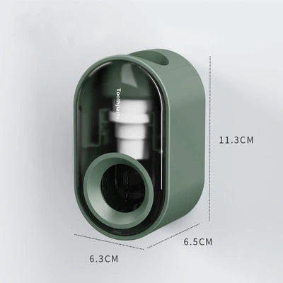 Automatic Toothpaste Dispenser Dust-proof Toothbrush Holder Wall Mount Stand Bathroom Accessories Set Squeezer