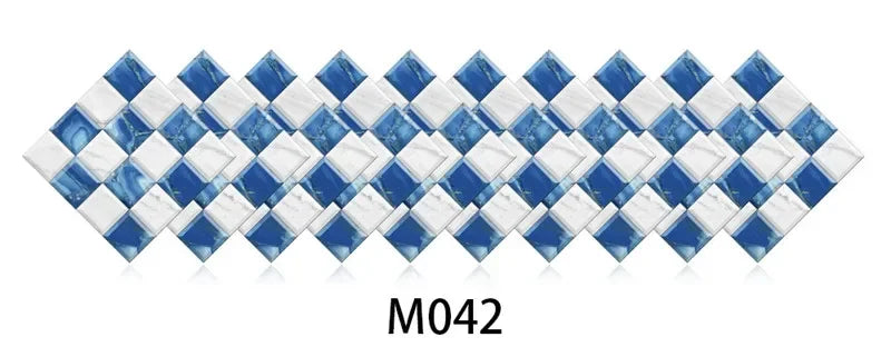 10pcs/set Marble Mosaic Tiles Wall Sticker Transfers Flat Covers for Kitchen Bathroom Stitching Stickers Self-adhesive Removable